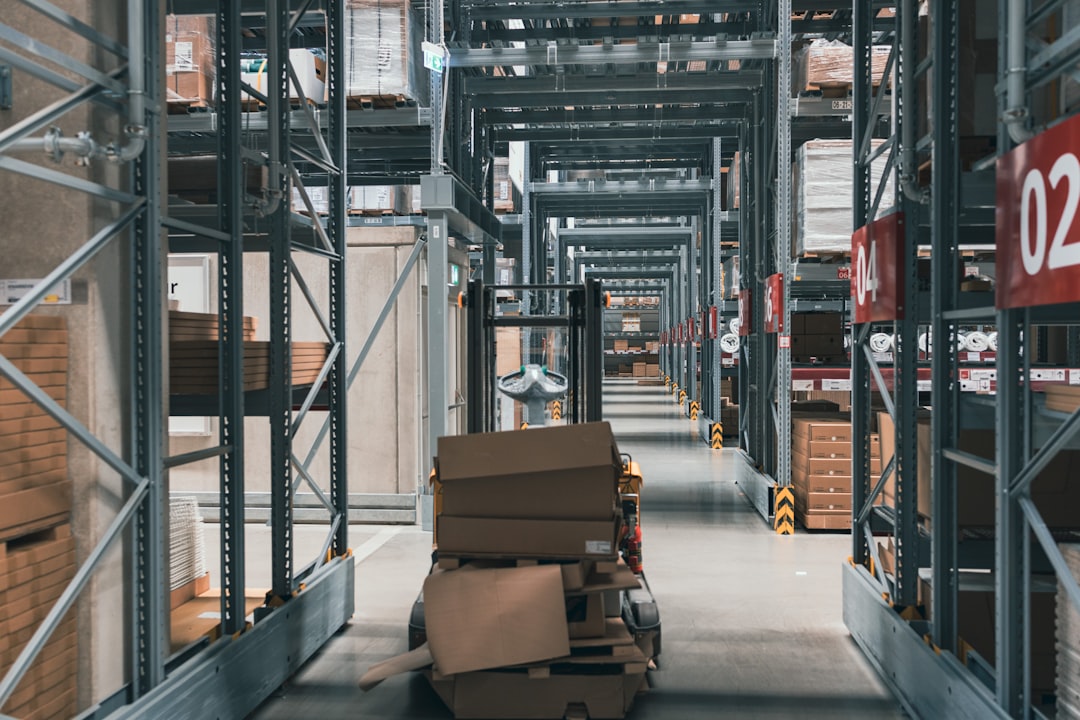 A large warehouse filled with lots of boxes
