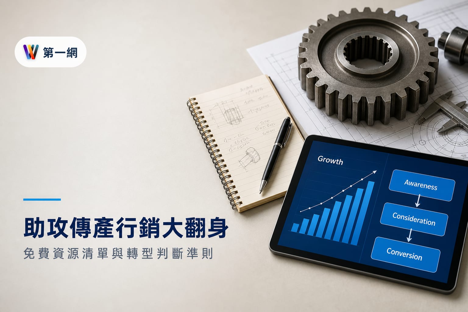 傳產中小企業導入 AI 行銷的免費資源清單與三階段轉型判斷準則