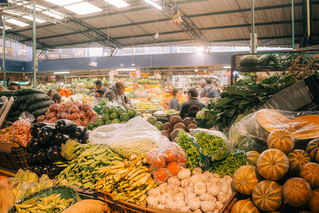 a market filled with lots of fresh produce