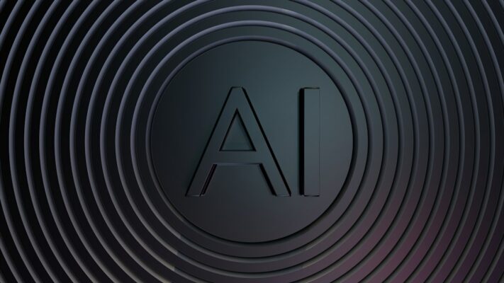 Concentric circles with ai logo in center